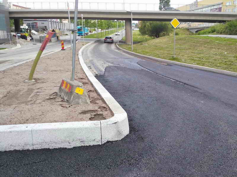 Bild Vägarbeten Utsättning
